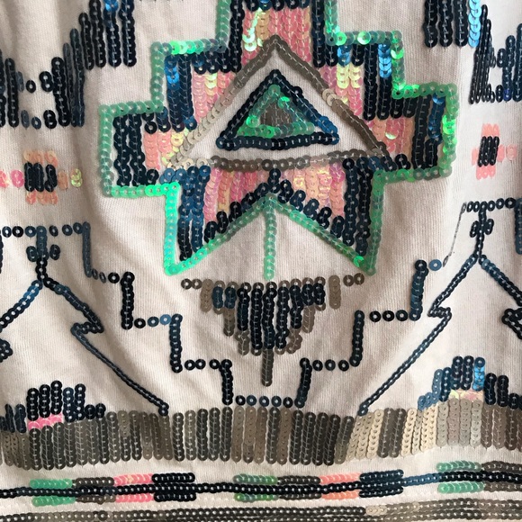 {EXPRESS} Aztec Tribal Pattern Mini Skirt - Picture 5 of 8